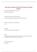 HSPA CRCST Questions with 100&percnt; Correct Answers &vert; Verified Solutions