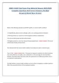DMEC-CLMS Final Exam Prep Material Newest 2025&sol;2026  Complete Questions And Correct Answers &lpar;Verified  Answers&rpar;&vert;Brand New Version&excl; 