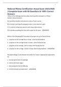 National Pilates Certification Actual Exam 2025&sol;2026 &vert; Complete Exam with 80 Questions & 100&percnt; Correct Answers