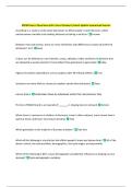 HSPM Exam 2 Questions with Correct Answers&vert; Latest Update Guaranteed Success 