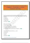 MGT103 EXAM QUESTIONS WITH 100&percnt; CORRECT ANSWERS &vert; LATEST VERSION 2025&sol;2026&period;