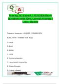 Nursing 242 Exam 1 &lpar;2025&sol;2026&rpar; &ndash; 100 Questions with Correct Answers &ndash; Postpartum Care&comma; Newborn Assessment&comma; Breastfeeding&comma; Hemorrhage&comma; Infections