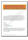 MQF FIST CERTIFICATION EXAM QUESTIONS WITH 100&percnt; CORRECT ANSWERS &vert; LATEST VERSION 2025&sol;2026&period;