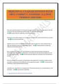 MQM FINAL EXAM QUESTIONS WITH 100&percnt; CORRECT ANSWERS &vert; LATEST VERSION 2025&sol;2026&period;