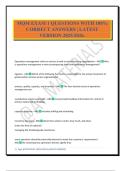 MQM EXAM 1 QUESTIONS WITH 100&percnt; CORRECT ANSWERS &vert; LATEST VERSION 2025&sol;2026&period;