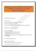 MQM EXAM 2 QUESTIONS WITH 100&percnt; CORRECT ANSWERS &vert; LATEST VERSION 2025&sol;2026&period;