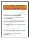 MSN 6100 FINAL EXAM QUESTIONS WITH 100&percnt; CORRECT ANSWERS &vert; LATEST VERSION 2025&sol;2026&period;