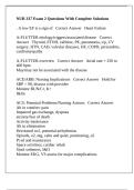 NUR 337 Exam 2 Questions With Complete Solutions