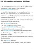 SAE 609 Questions and Answers 100&percnt; Pass