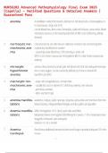 NURS6202 Advanced Pathophysiology Final Exam 2025 &lpar;Capella&rpar; &ndash; Verified Questions & Correct Answers