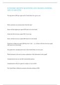 ECONOMIC GROWTH QUESTIONS AND GRADED ANSWERS&comma; 100&percnt; GUARANTEE