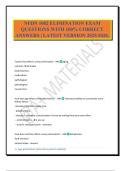NFDN 1002 ELIMINATION EXAM QUESTIONS WITH 100&percnt; CORRECT ANSWERS &vert; LATEST VERSION 2025&sol;2026&period;