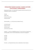 Mckissock Basic Appraiser procedure - Questions with 100&percnt; Correct Answers &vert; Verified Solutions