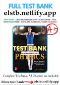 test bank for college physics 5th edition giambattista full chapter&period;pdf