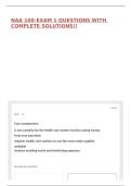 NAA 100-EXAM 1 QUESTIONS WITH COMPLETE SOLUTIONS&excl;&excl;