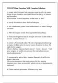 NUR 337 Final Questions With Complete Solutions