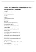 Cardio PPC&sol;OMM Exam Questions With 100&percnt;  Verified Answers Graded A&plus; 