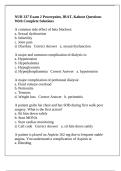 NUR 337 Exam 2 Powerpoint&comma; IRAT&comma; Kahoot Questions With Complete Solutions
