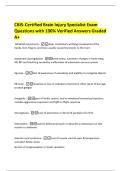 CBIS-  Certified Brain Injury Specialist Exam  Questions with 100&percnt; Verified Answers Graded  A&plus; 