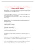 New Jersey Notary Public Exam Questions with 100&percnt; Correct Answers &vert; Verified Solutions
