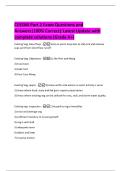CESSWI Part 2 Exam Questions and  Answers&vert;100&percnt; Correct&vert; Latest Update with  complete solutions &lpar;Grade A&plus;&rpar; 