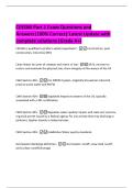 CESSWI Part 1 Exam Questions and  Answers&vert;100&percnt; Correct&vert; Latest Update with  complete solutions &lpar;Grade A&plus;&rpar; 