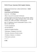 NUR 337 Exam 1 Questions With Complete Solutions