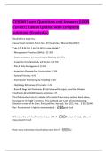 CESSWI Exam Questions and Answers&vert;100&percnt;  Correct&vert; Latest Update with complete  solutions &lpar;Grade A&plus;&rpar; 