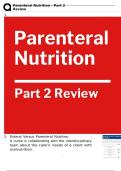 Parenteral Nutrition &ndash; Part 2 Review