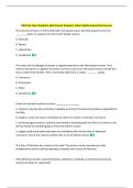 LSB Final Exam Questions with Correct Answers&vert; Latest Update Guaranteed Success