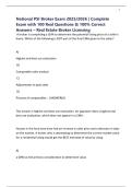 National PSI Broker Exam 2025&sol;2026 &vert; Complete Exam with 100 Real Questions & 100&percnt; Correct Answers &ndash; Real Estate Broker Licensing