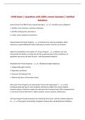 CIPM Exam &vert; Questions with 100&percnt; correct Answers &vert; Verified Solutions