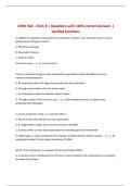 BUNDLE FOR CIPM EXAMS ALL  Questions with 100&percnt; Correct Answers &vert; Verified Solutions