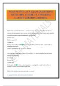 NOLS WEMT CH 3 EXAM QUESTIONS WITH 100&percnt; CORRECT ANSWERS &vert; LATEST VERSION 2025&sol;2026&period;