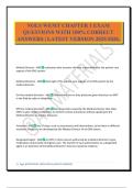NOLS WEMT CHAPTER 1 EXAM QUESTIONS WITH 100&percnt; CORRECT ANSWERS &vert; LATEST VERSION 2025&sol;2026&period;