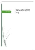 Samenvatting -  Personenbelasting
