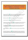 NU 301 HTN EXAM QUESTIONS WITH 100&percnt; CORRECT ANSWERS &vert; LATEST VERSION 2025&sol;2026&period;