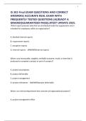 IS 303 Final EXAM QUESTIONS AND CORRECT ANSWERS&vert; ACCURATE REAL EXAM WITH FREQUENTLY TESTED QUESTIONS &vert;ALREADY A GRADED&vert;GUARANTEED PASS&vert;LATEST UPDATE 2025&period;