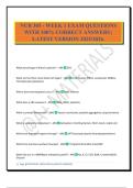 NUR 305 - WEEK 1 EXAM QUESTIONS WITH 100&percnt; CORRECT ANSWERS &vert; LATEST VERSION 2025&sol;2026