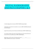 DIGITAL RADIOGRAPHY AND PACS CHAPTER 2 & 3