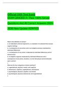 OfficialOHSTestbank EXAMGRADEDA&plus;Pass100&percnt;Solved QuestionsAndAllCorrectAnswers2025- 2026NewUpdateVERIFIED