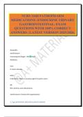 NURS 316B PATHOPHARM MEDICATIONS&colon; ENDOCRINE URINARY GASTROINTESTINAL&period; EXAM QUESTIONS WITH 100&percnt; CORRECT ANSWERS &vert; LATEST VERSION 2025&sol;2026&period;