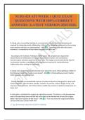 NURS 420 ATI WEEK 1 QUIZ EXAM QUESTIONS WITH 100&percnt; CORRECT ANSWERS &vert; LATEST VERSION 2025&sol;2026&period;