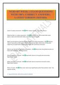 NURS 487 WEEK 1 EXAM QUESTIONS WITH 100&percnt; CORRECT ANSWERS &vert; LATEST VERSION 2025&sol;2026&period;