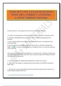 NURS 2872 UNIT 1 EXAM QUESTIONS WITH 100&percnt; CORRECT ANSWERS &vert; LATEST VERSION 2025&sol;2026&period;