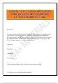 NURS 2872 UNIT 3 EXAM QUESTIONS WITH 100&percnt; CORRECT ANSWERS &vert; LATEST VERSION 2025&sol;2026&period;