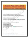 NURS 3511 WEEK 3 - PART 1 EXAM QUESTIONS WITH 100&percnt; CORRECT ANSWERS &vert; LATEST VERSION 2025&sol;2026&period;