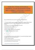 NURS 3511 EXAM PACKAGE DEAL 100&percnt; VERIFIED AND UPDATED&period;