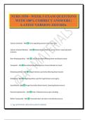 NURS 3550 - WEEK 5 EXAM QUESTIONS WITH 100&percnt; CORRECT ANSWERS &vert; LATEST VERSION 2025&sol;2026&period;