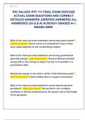 RIO SALADO PHY 111 FINAL EXAM 2025&sol;2026  ACTUAL EXAM QUESTIONS AND CORRECT  DETAILED ANSWERS &lpar;VERIFIED ANSWERS&rpar; ALL  ANSWERED &lbrace;30 Q & A&rcub; ALREADY GRADED A&plus; &vert;  BRAND NEW&excl; 